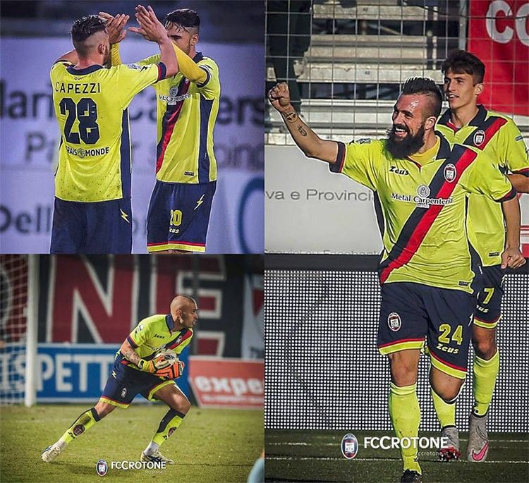 Crotone terza divisa gialla 2015-2016