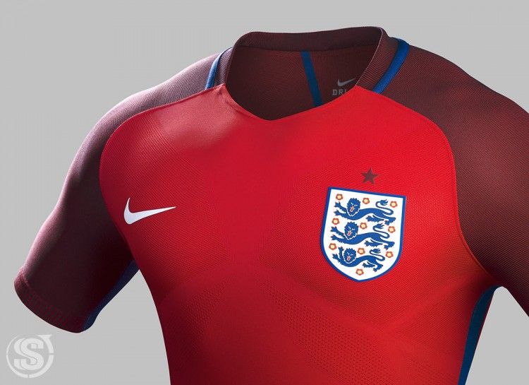 Seconda maglia Inghilterra Europei 2016
