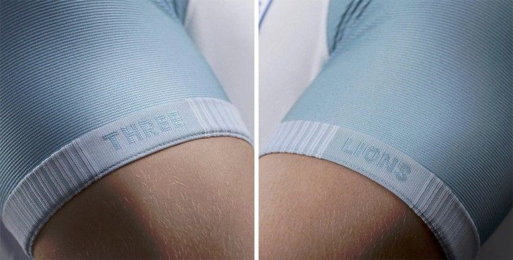 Three Lions, dettaglio maniche Inghilterra