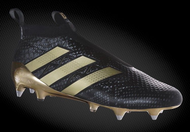 Scarpe ACE16+ Pogba nero e oro