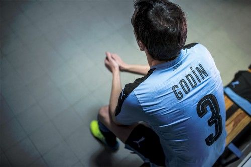 Uruguay Godin concentrazione spogliatoio