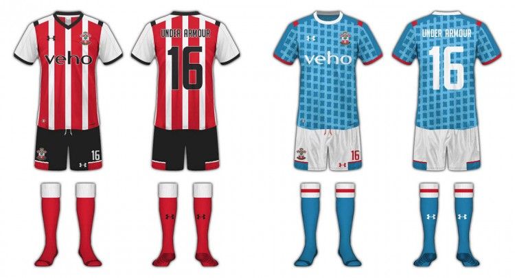 Kit design Southampton Under Armour