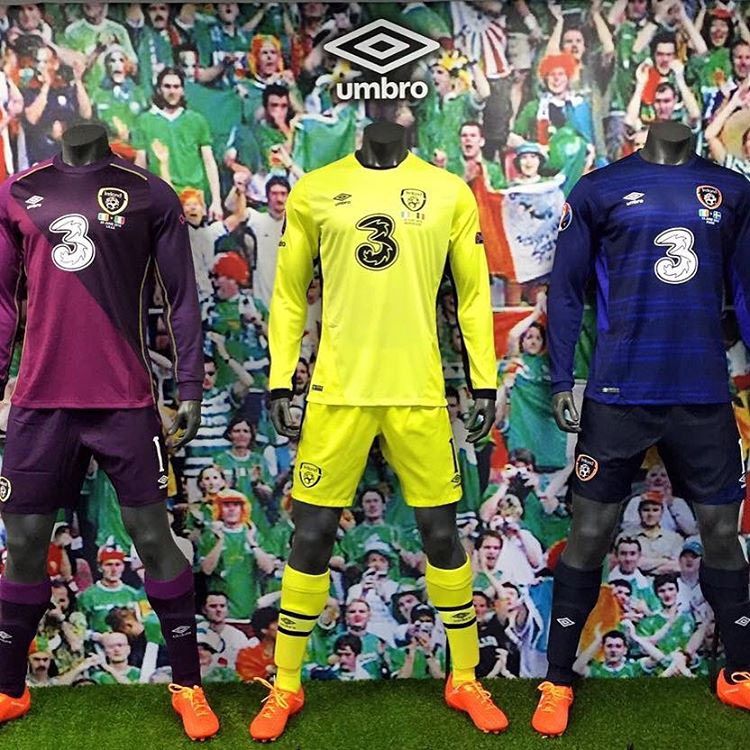 Maglie portiere Irlanda 2016 Umbro