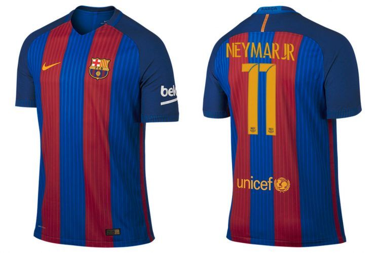 Maglia Barcellona 2016-2017 Neymar