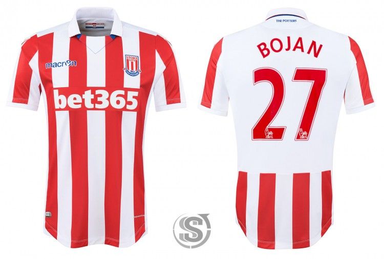 Maglia Stoke City 2016-2017 Macron
