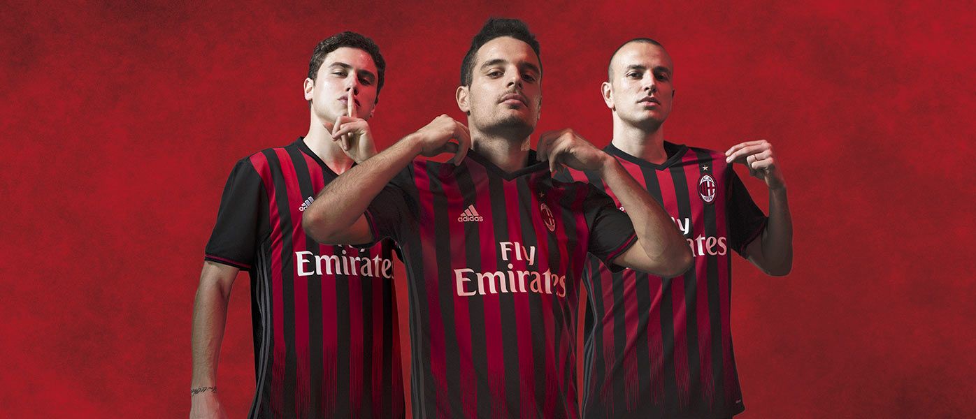 Presentazione maglia Milan 2016-17. Calabria, Antonelli e Bonaventura