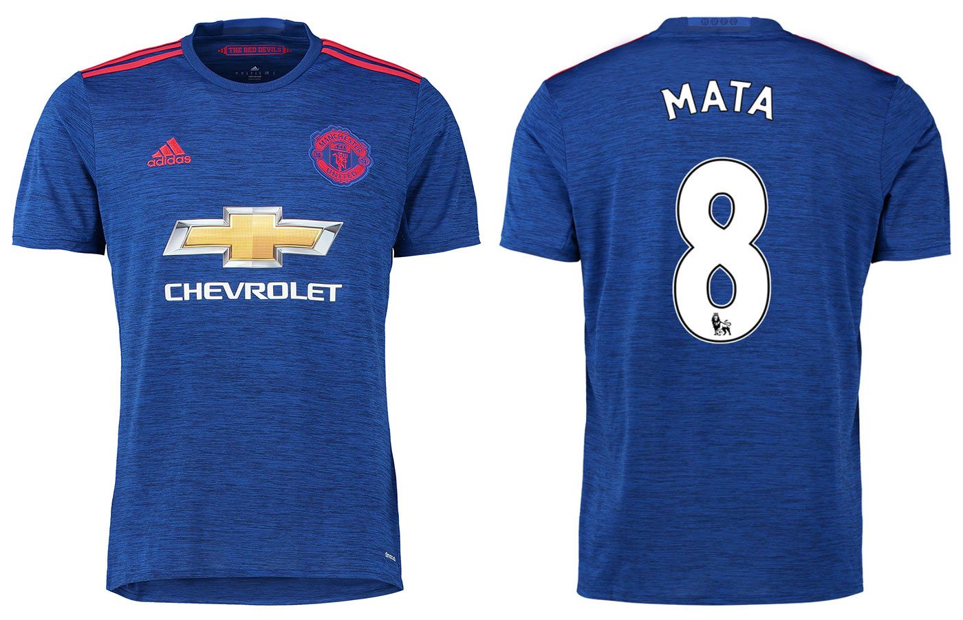 Seconda maglia Manchester United 2016-2017 blu melange