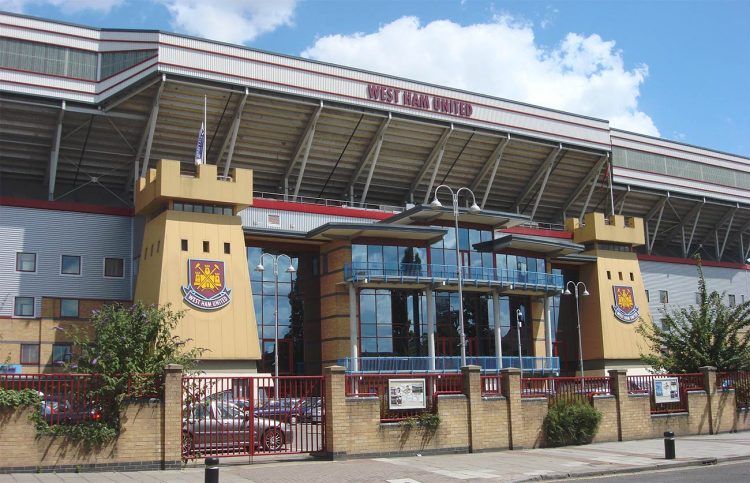 Boleyn Ground facciata stadio West Ham