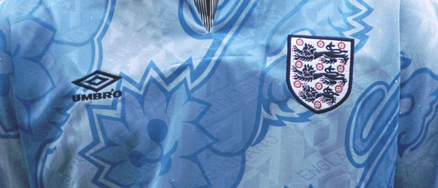 Dettagli terza maglia Inghilterra 1992-93