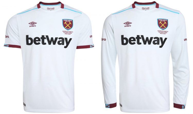 Seconda maglia West Ham 2016-17