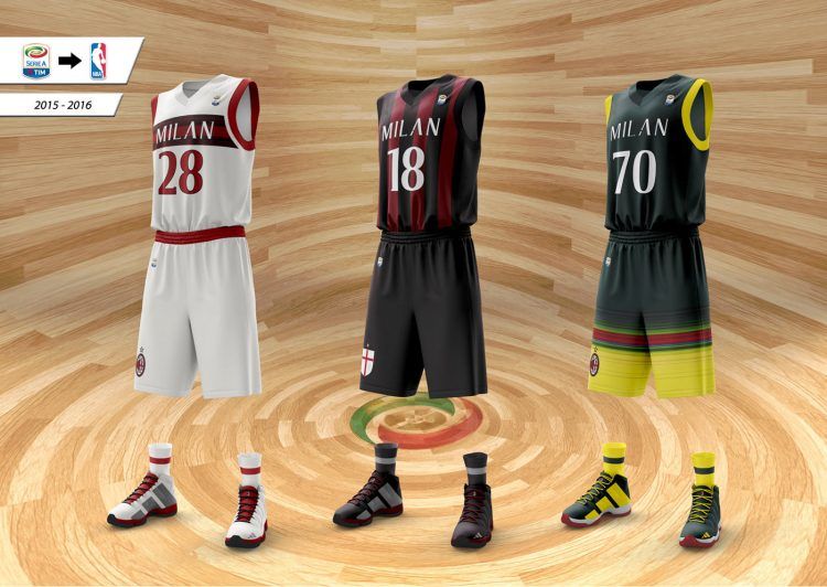 Maglie AC Milan basket adidas
