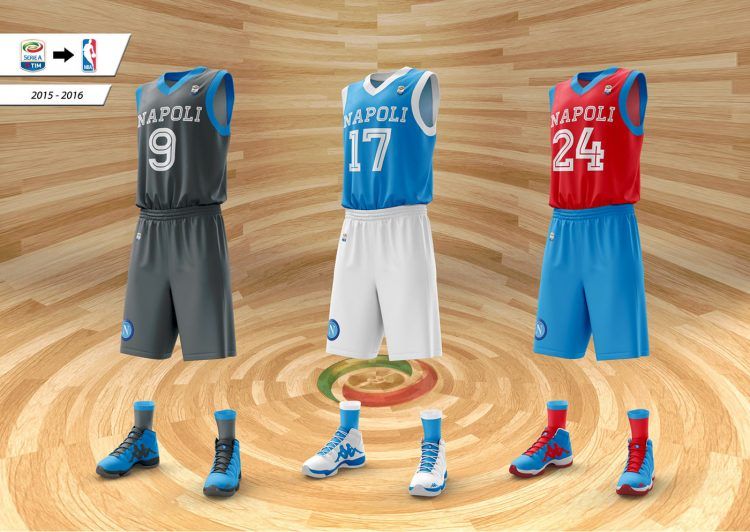 Divise Napoli da basket NBA