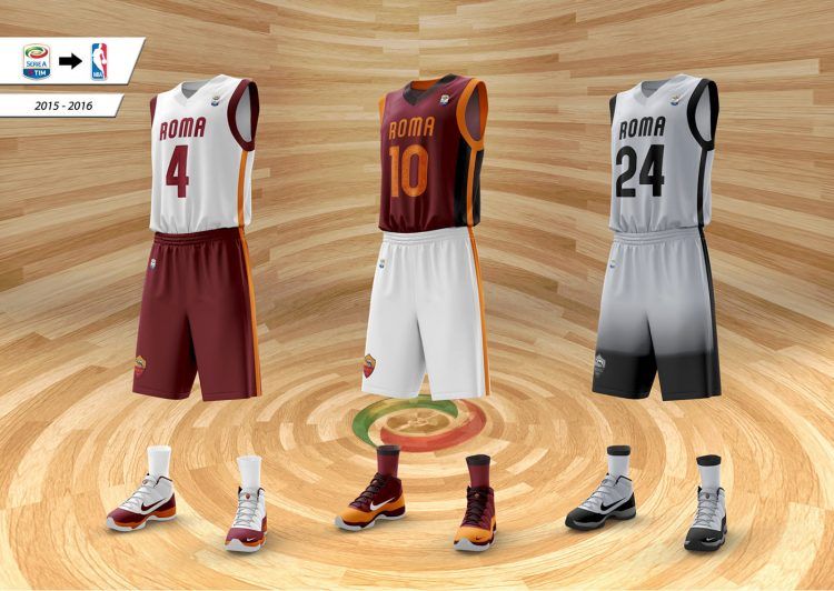 Maglie basket AS Roma