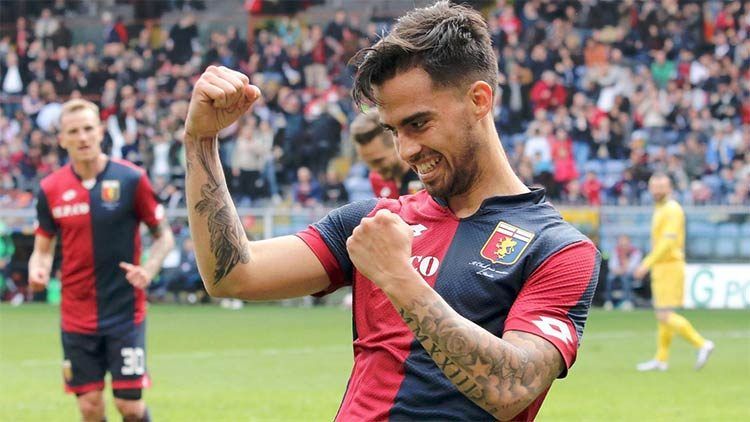 Gol Genoa, Suso esulta