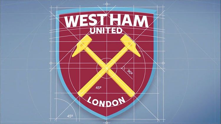 La costruzione del nuovo logo del West Ham United