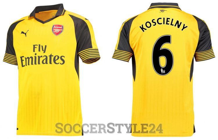 Seconda maglia Arsenal 2016-2017
