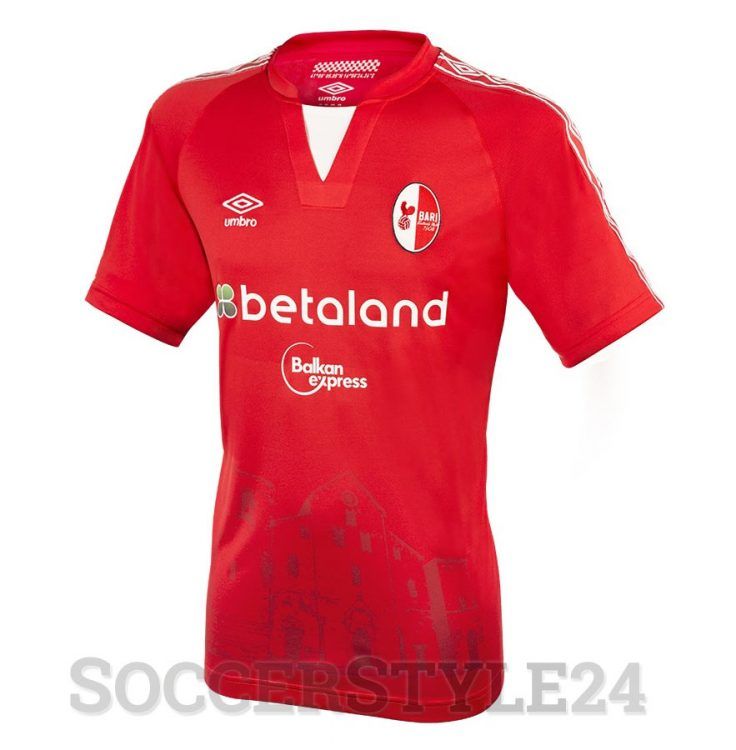 Seconda maglia Bari 2016-2017 rossa