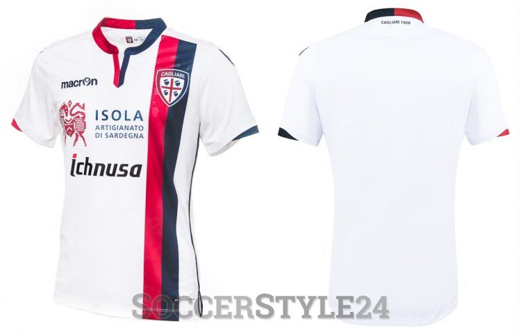 Seconda maglia Cagliari 2016-2017 Macron