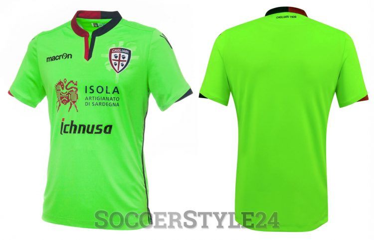 Terza maglia Cagliari Calcio 2016-17 verde