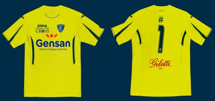 Maglia portiere Empoli 2016-17 gialla