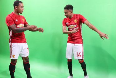 Memphis e Jesse Lingard, gif animate Manchester United