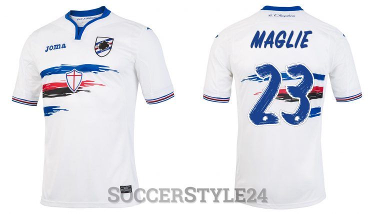 Seconda maglia Sampdoria 2016-2017 Joma