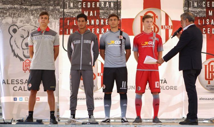 Le nuove maglie dell'Alessandria 2016-2017
