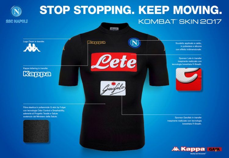 Terza maglia Napoli 2016-2017 nera oro