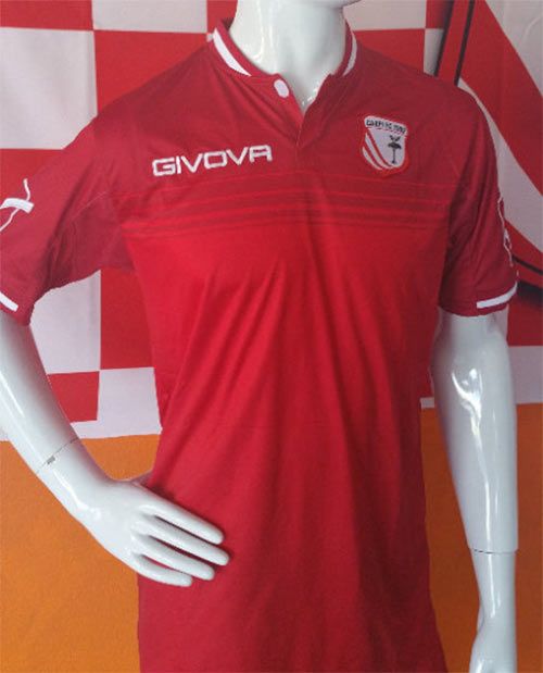 Seconda maglia Carpi 2016-17 rossa