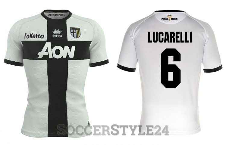 Maglia Parma 2016-2017 crociata