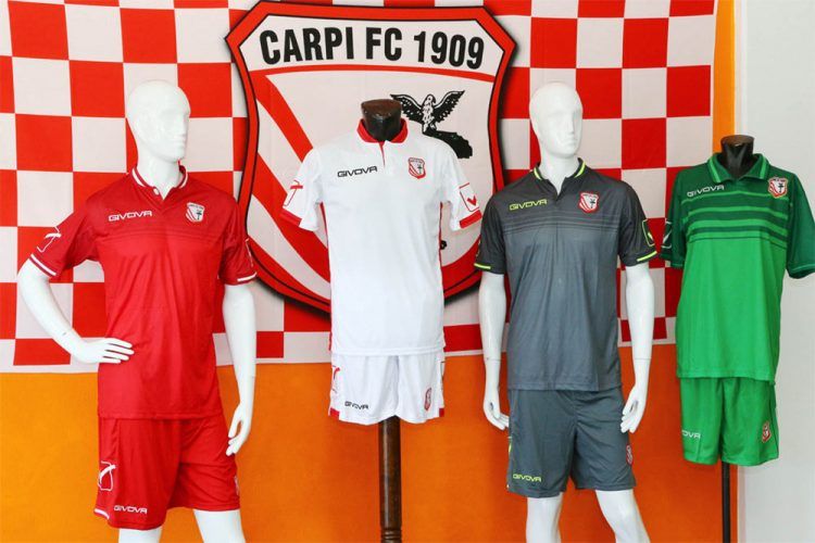Le maglie del Carpi 2016-2017 Givova