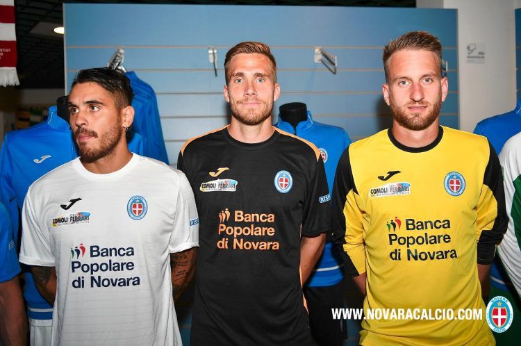 Seconda e terza maglia Novara 2016-2017