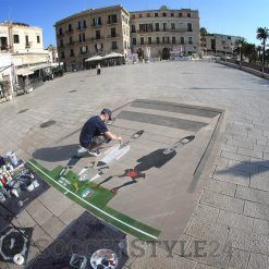 Realizzazione murales maglia Italia a Bari