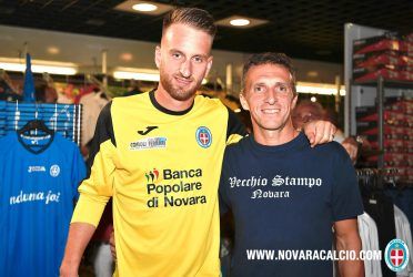 Maglia portiere Novara 2016-17 gialla