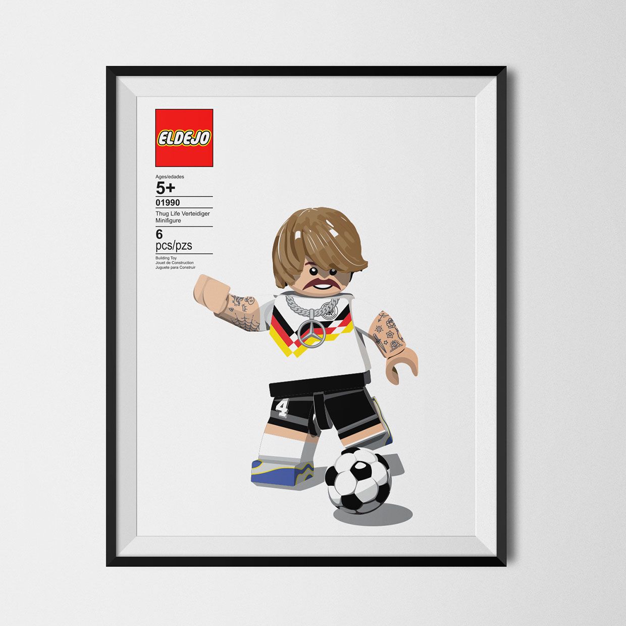 I mattoncini Lego diventano maglie da calcio con Jason Lee