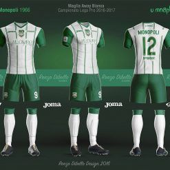 Bozzetto maglia Monopoli away bianca 2016-17