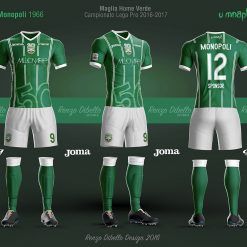 Bozzetto maglia Monopoli home verde 2016-17