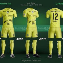 Bozzetto maglia Monopoli third gialla 2016-17