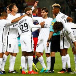 Festa PSG contro il Caen in Ligue 1 2016-17