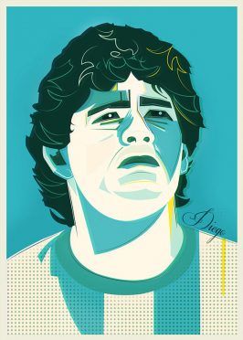 Ritratti Mondiali Diego Maradona Argentina