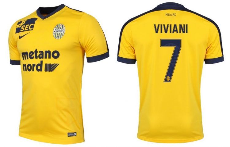 Seconda maglia Hellas Verona 2016-17 gialla