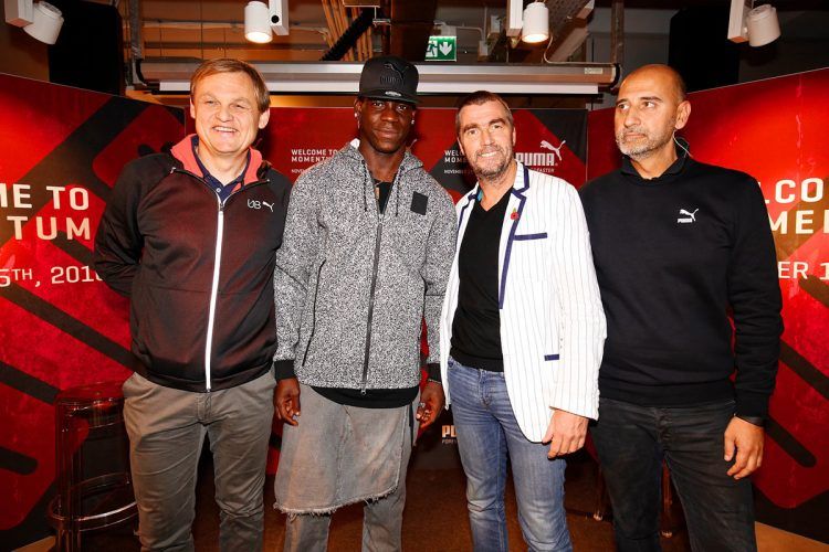 Inaugurazione nuova sede Puma: Gulden, Balotelli, Bowen e Ortega