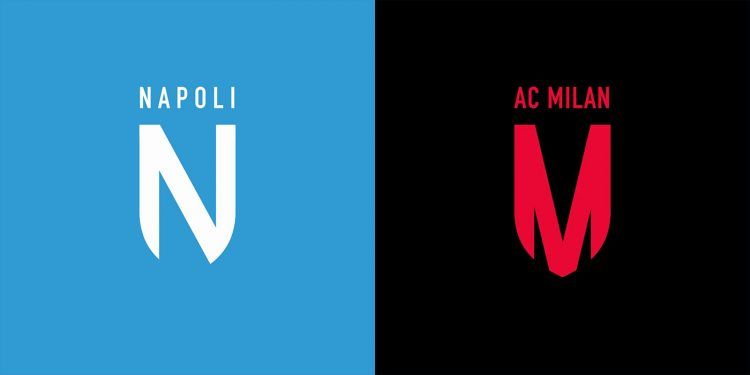 Logo stile Juve Napoli Milan
