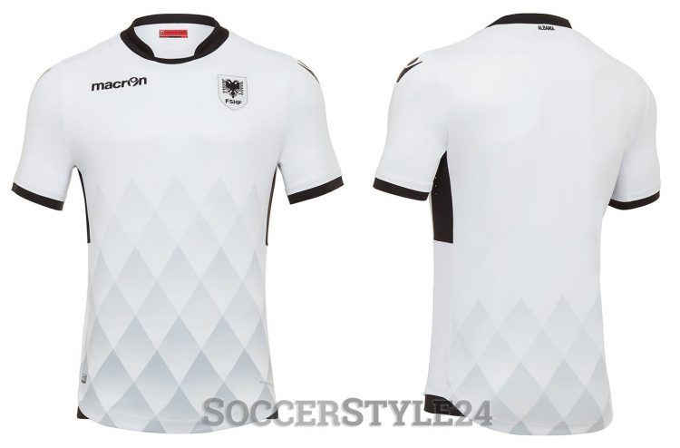 Seconda maglia Albania 2017 bianca