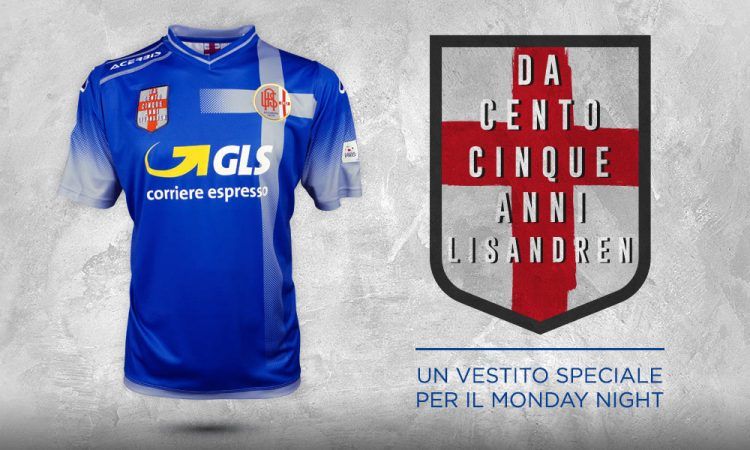 Maglia Alessandria 105 anni con stemma celebrativo