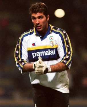 Buffon maglia Parma 1999-2000 bianca