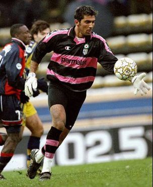 Maglia Parma Buffon 1999-2000 rosa nero