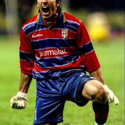 Buffon vittoria Coppa Uefa 1998-99, maglia rossoblù