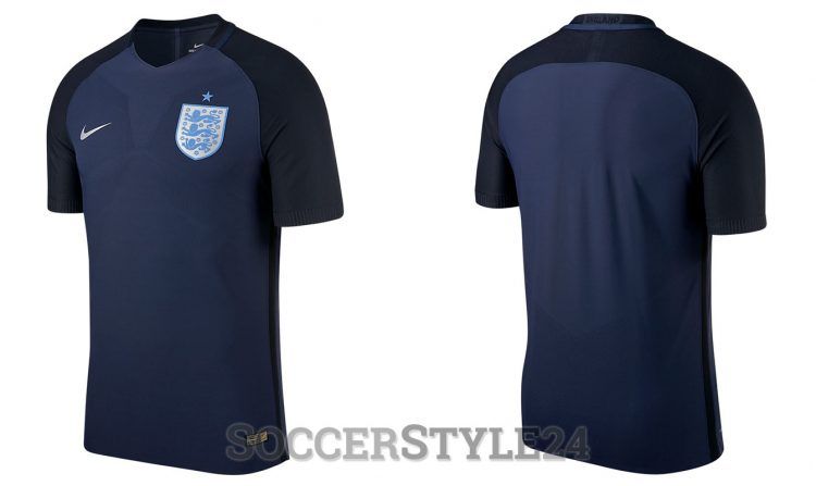 Seconda maglia Inghilterra 2017 away blu