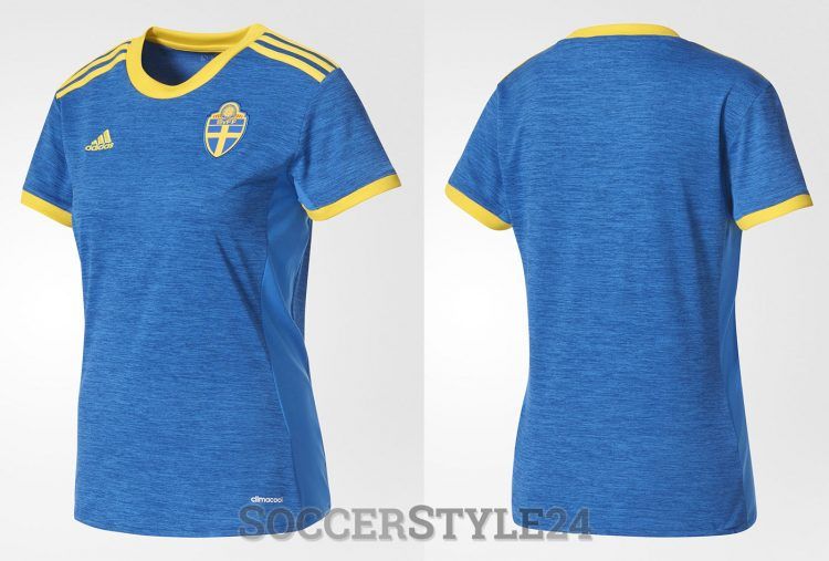 Seconda maglia Svezia 2017 Europei blu